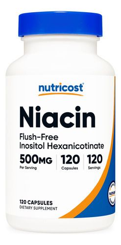 Suplemento Nutricost Niacina (sem Rubor) Inositol Hexanicoti