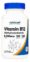 Suplemento Nutricost Vitamina B12 5000mcg 120 Cápsulas - Imagem 2