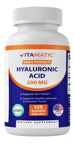 Suplementos De Ácido Hialurônico Vitamatic 200mg - Suporta T