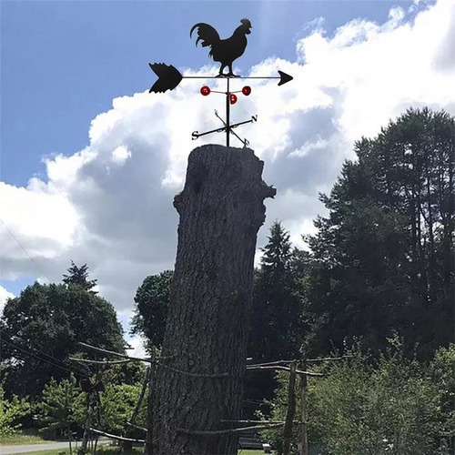 Decoração De Jardim Ao Ar Livre Vane Rooster Farm House - Imagem 5