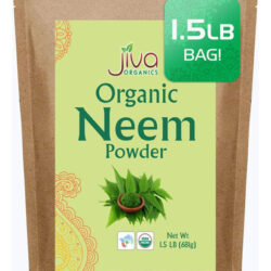 Pó De Folha De Neem Orgânico Jiva Organics Saco A Granel De