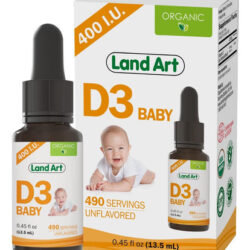 Gotas De Vitamina D3 Orgânica Certificada - Para Bebês - 400