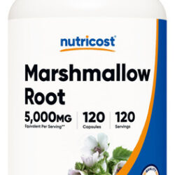 Suplemento Nutricost Marshmallow Root 5000 Mg 120 Cápsulas