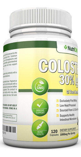 Colostro - 1000mg - 120 Cápsulas - 30% Igg - Laticínios Não- - Imagem 3