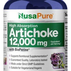 Suplemento De Extrato De Alcachofra Nusapure 12000mg 200 Cáp