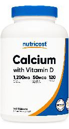Suplemento De Cálcio Nutricost Com Vitamina D 240 Comprimido - Imagem 2