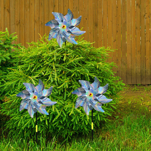 Repelente De Pássaros, Cata-vento, 8 Peças, Planta De Jardim - Imagem 5