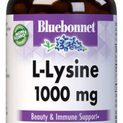 Cápsulas Bluebonnet L-lisina 1000 Mg, 100 Contagens