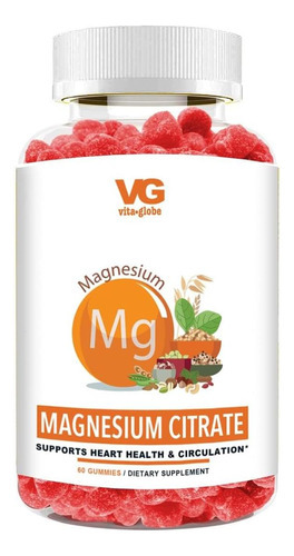 Gomas De Citrato De Magnésio Vitaglobe 300mg - Apoie Ossos,
