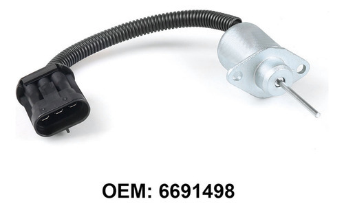 Para Bobcat 6691498 Solenóide De Desligamento De Combustível - Imagem 2