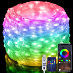Luz De Corda Inteligente Rgb Ic Diy Led Fairy Lights