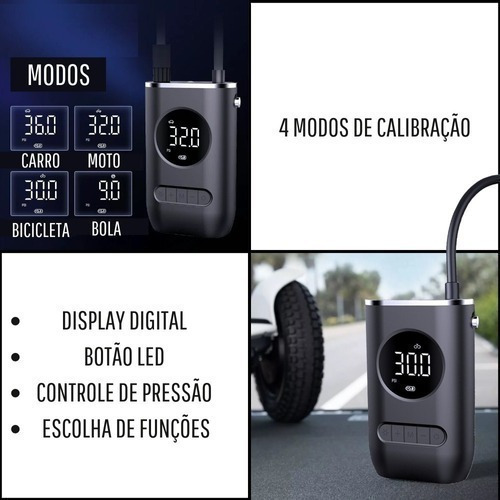 Bomba De Enchimento De Pneus De Motocicleta Elétrica De 150 - Imagem 7