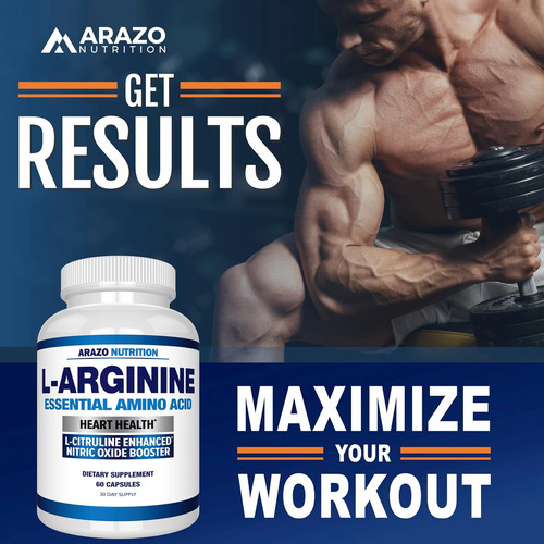 Arazo Nutrition Premium L Arginina - 1340mg Óxido Nítrico... - Imagem 5