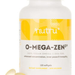 Nutru O-mega-zen3 Vegan Omega 3 Dha Suplemento - 400 Mg De Á