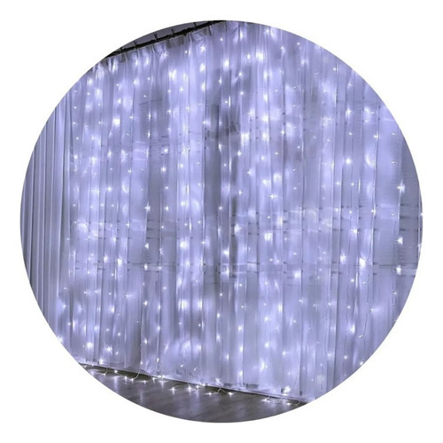 Cortina Led 3x3 Com Controle Remoto, Decoração De Jardim De - Imagem 2