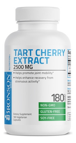 Suplemento: Cápsulas De Extrato De Cereja Bronson Tart 2500m