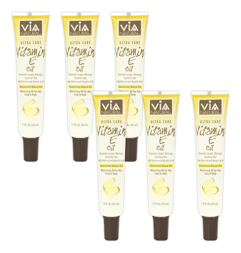 (pacote De 6) Via Natural Ultra Care Oil - Vitamina E (1,5 O