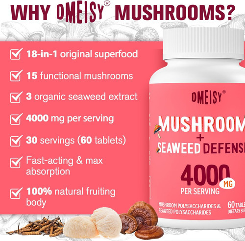 Complexo De Cogumelos Sublingual 4000 Mg, Suplemento De Cogu - Imagem 6