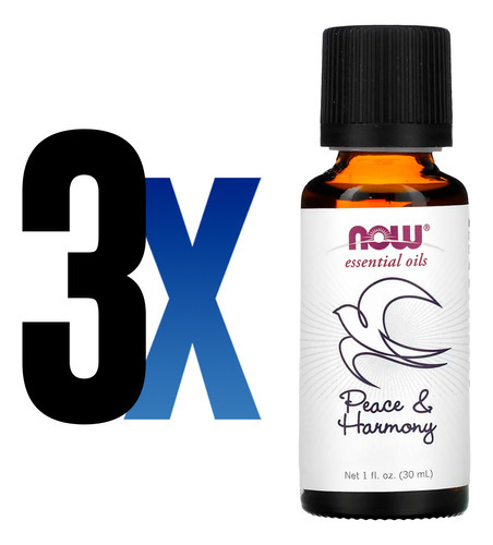Mistura De Óleos Paz E Harmonia Now Foods 30ml Importado 3un - Imagem 2