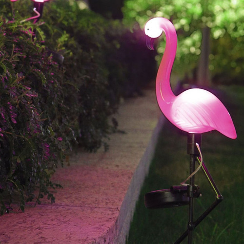 Luz Solar De Jardim Em Forma De Flamingo Luz Solar Que Muda - Imagem 8