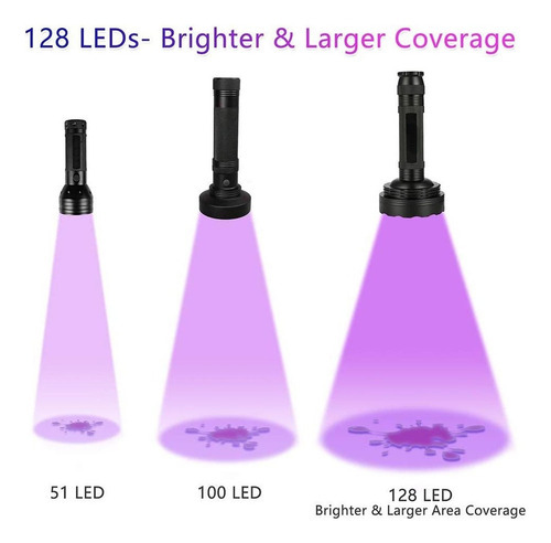 Lanterna Blacklight 128 Levou Lanternas Uv - Imagem 4