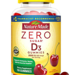 Gomas De Vitamina D3 Com Zero Açúcar Da Nature Made 2.000 Ui