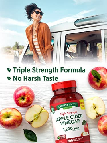 Cápsulas De Vinagre De Cidra Natures Truth | 1200mg | 200 - Imagem 4
