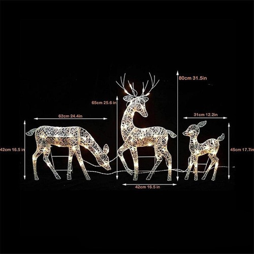 * Decoração De Natal Art Elk Veado Decoração Jardim - Imagem 10