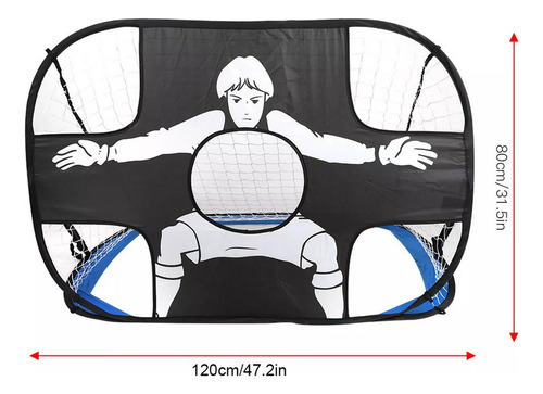 Kids Soccer Goal Post Net Trave De Futebol Gol Desmontável - Imagem 7