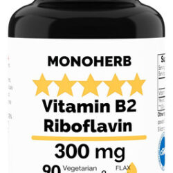 Monoherb Vitamina B2 300 Mg Riboflavina - Contra - 90 Cápsul
