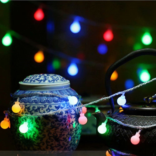 Varal Pisca Led 100 Bolas 10m Colorido Decoração Festa - Imagem 4