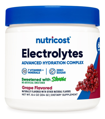 Nutricost Complexo Eletrólito Em Pó (60 Porções, Uva) - Mist