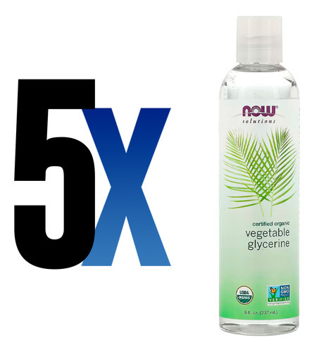 Glicerina Vegetal Orgânica Now Foods 237 Ml Importado 5un - Imagem 2