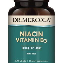 Dr. Mercola Niacina Vitamina B3, 90 Porções (270 Comprimidos