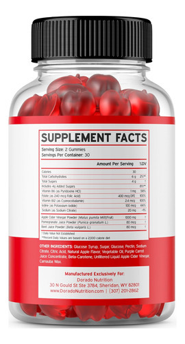 Gomas Keto Acv Para Perda De Peso Avançada (1000mg) Gomas Ac - Imagem 2