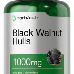Suplemento Horbaach Black Walnut Hulls 1000mg 120 Cápsulas