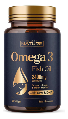 Suplemento De Óleo De Peixe Ômega 3 - 2.400 Mg De Óleo De Pe