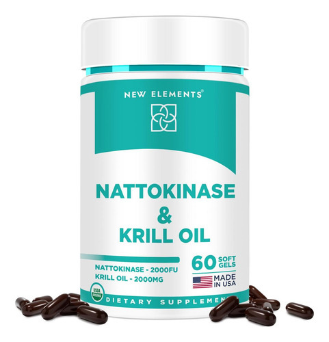 Suplemento Nattokinase 4000 Fu Orgânico Com Óleo De Krill An