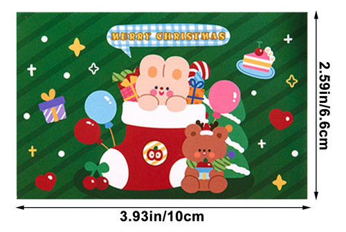 Cartões De Decoração De Natal, Desenhos Animados, Raspadinha - Imagem 4