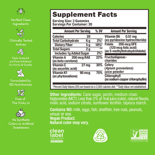 Gummies Hum, Suco De Aipo, Fibra Com Prebiótico Para A Saúde - Imagem 2