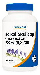 Suplemento Nutricost Baikal Skullcap 500 Mg 120 Cápsulas - Imagem 2