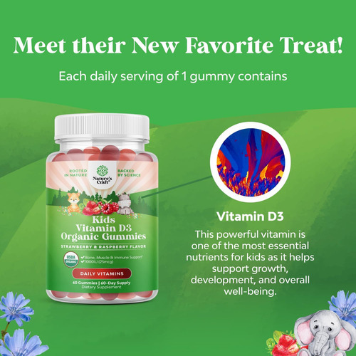 Gomas Orgânicas De Vitamina D Para Crianças - Gomas Veganas - Imagem 5
