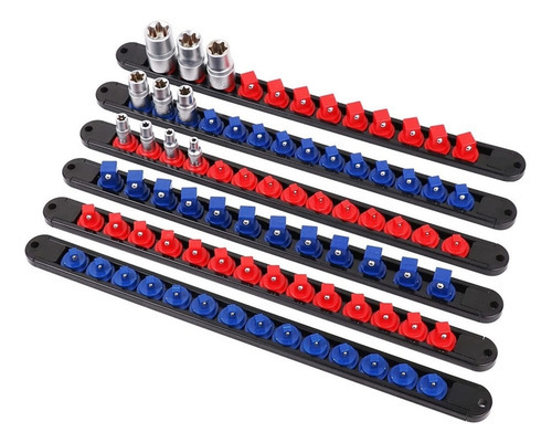 6pc Abs Socket Organizer Suporte De Soquete Giratório De 360