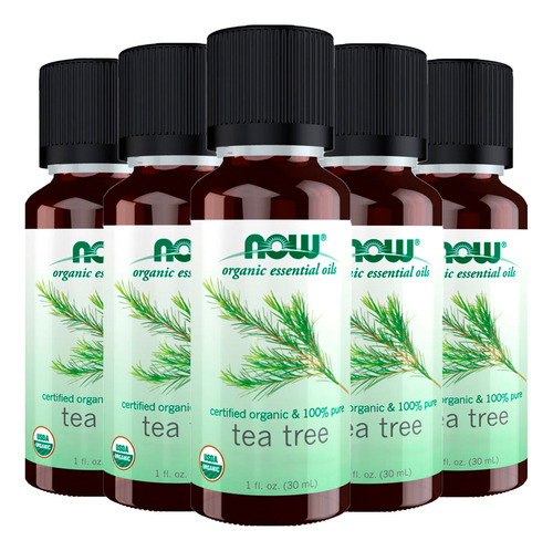 Óleo De Tea Tree Puro Now Foods 30 Ml Orgânico Importado 5un