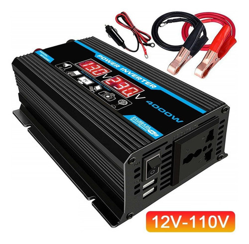 Inversor De Carro 12v-110v 4000w Smart Digital 2 Saída - Imagem 2