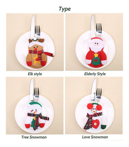 24 Picks De Natal Arranjo Enfeite Decora Natalina Mesa - Imagem 7