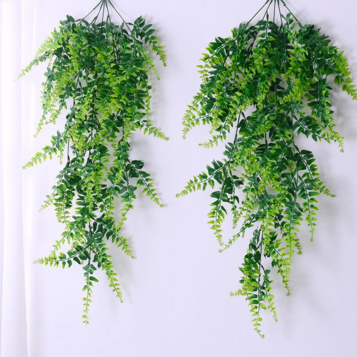 2 Peças Vinhas Suspensas Artificiais Samambaias Plantas Fake - Imagem 3