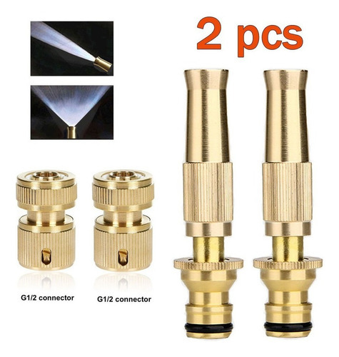 2pzas Pulverização Conector De Alta Pressão Esguincho Mangue - Imagem 2