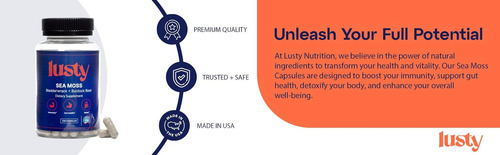 Cápsulas De Musgo Marinho Lusty Nutrition - American Made - - Imagem 2