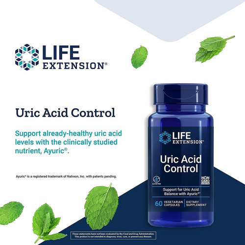 Life Extension Controle De Ácido Úrico - Suplemento De Extra - Imagem 3